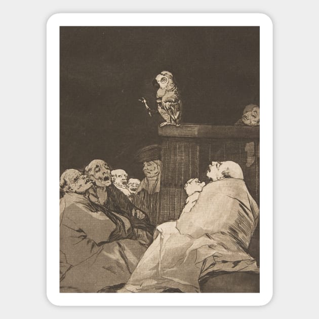 What a Golden Beak! by Francisco Goya Magnet by Classic Art Stall